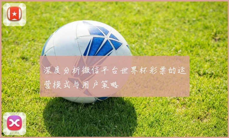 深度分析微信平台世界杯彩票的运营模式与用户策略
